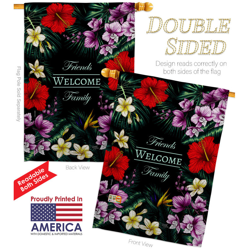 Double Sided Polyester Garden Flag, 40" H x 28" W
