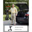 Rollator Walker with Seat for Seniors, Foldable Lightweight Rolling Walker, Carbon Fibre Mobility Walking Aid with 8" Solid PVC Wheels and Adjustable Handle - Supports up to 300LBS