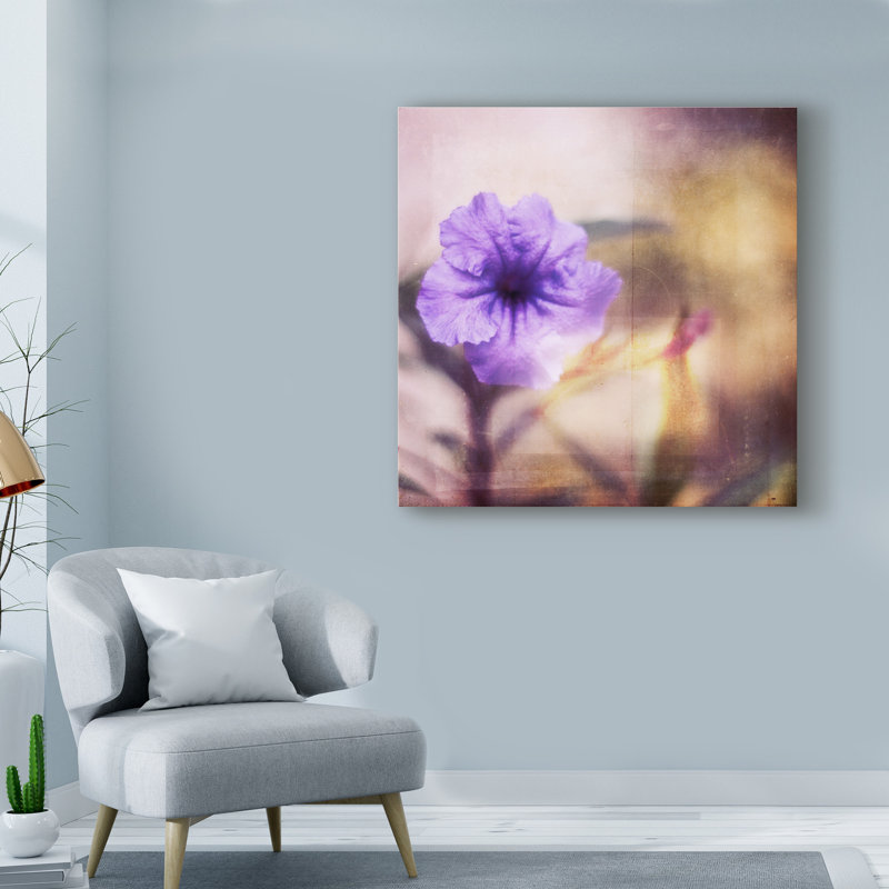 « purple tranquility i », reproduction d’impression sur toile tendue, H 14 po x l 14 po x P 2 po