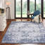 Oriental Area Rug in Blue/Ivory-46927883