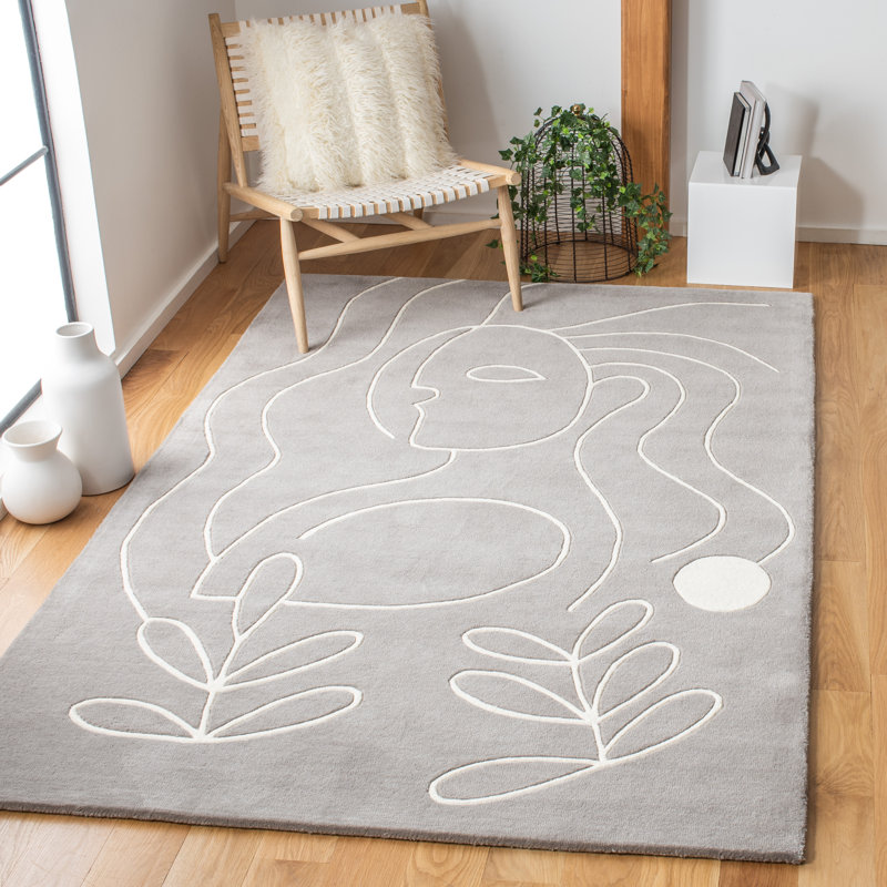 Tapis en laine touffeté à la main Clermonte, Rectangle 9 pi x 12 pi