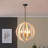 6 - Light Wood Chandelier
