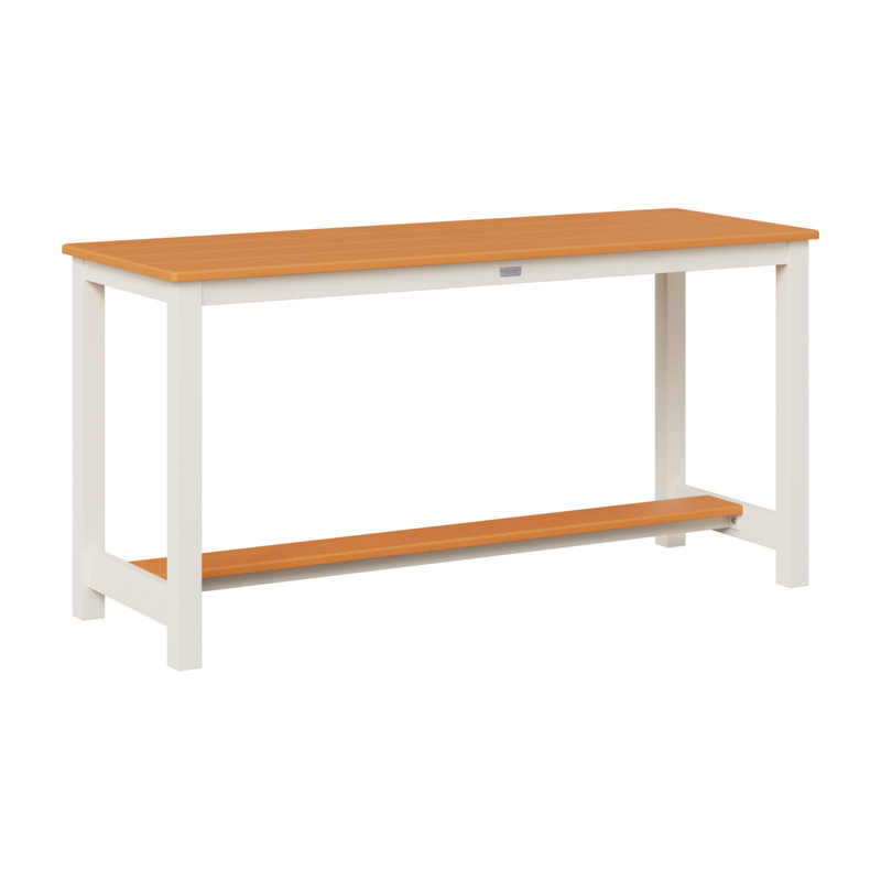 Table de salle à manger en aluminium Berlin Gardens, Orange mangue