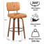 Swivel Upholstered Counter Stool-1932288401-1932288402