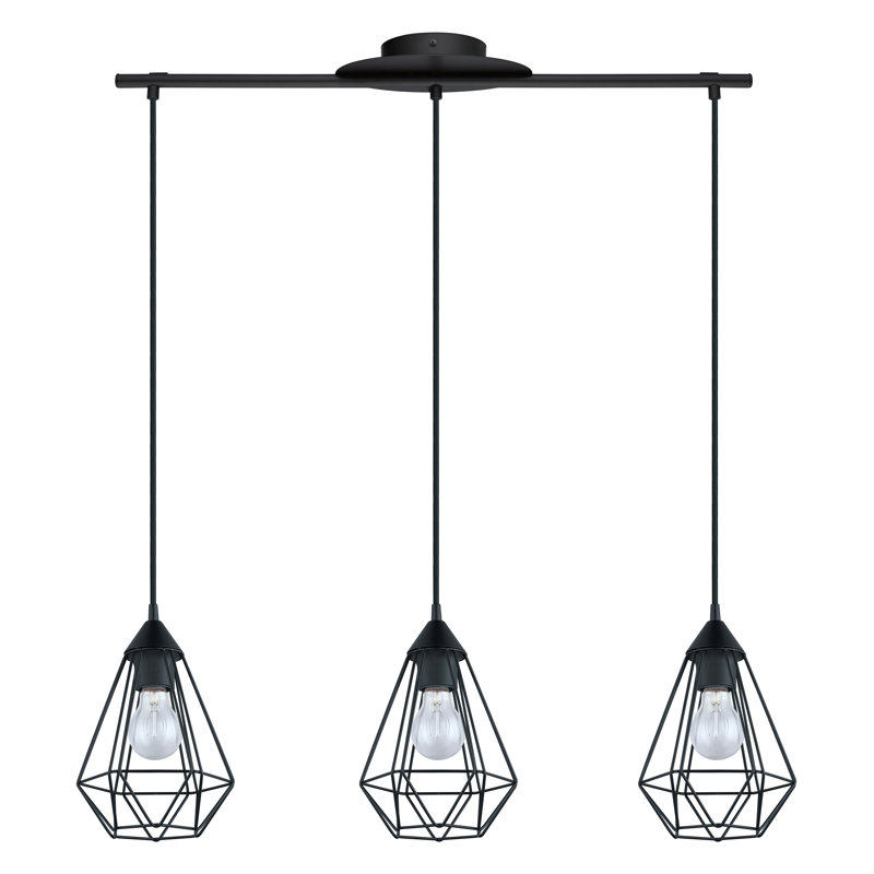Chorio 3 - Light Matte Black Kitchen Island Pendant