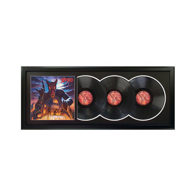 Dio "Holy Diver Live" Framed Triple Record with Black Mat