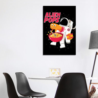 Alien Pops 1 Piece Wrapped Canvas Wall Art