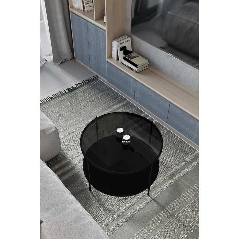 Glorias Coffee Table, Black/Fume