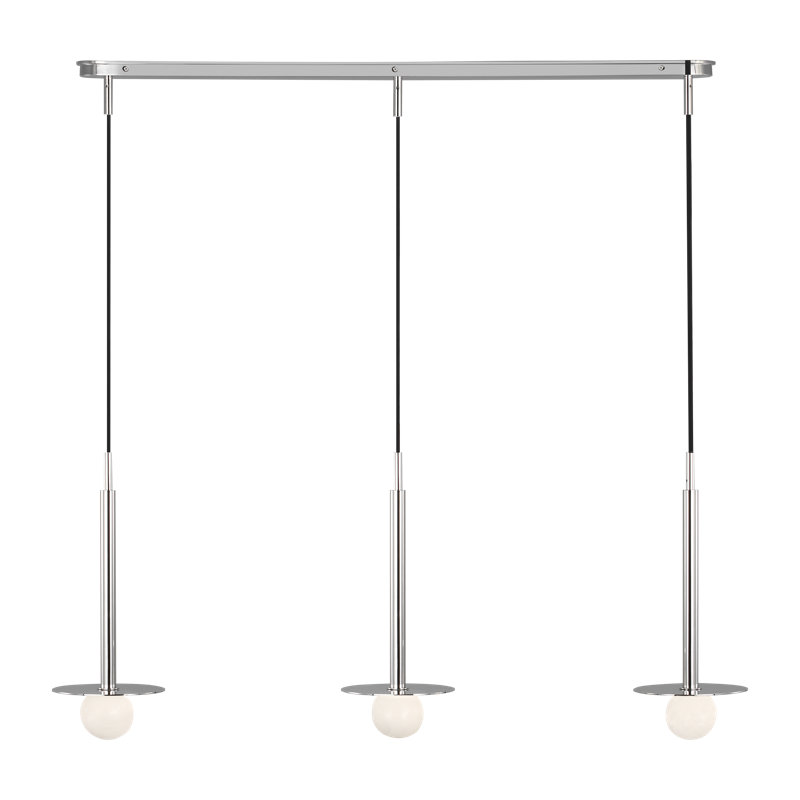 Nodes 3 - Light Chandelier, Polished Nickel