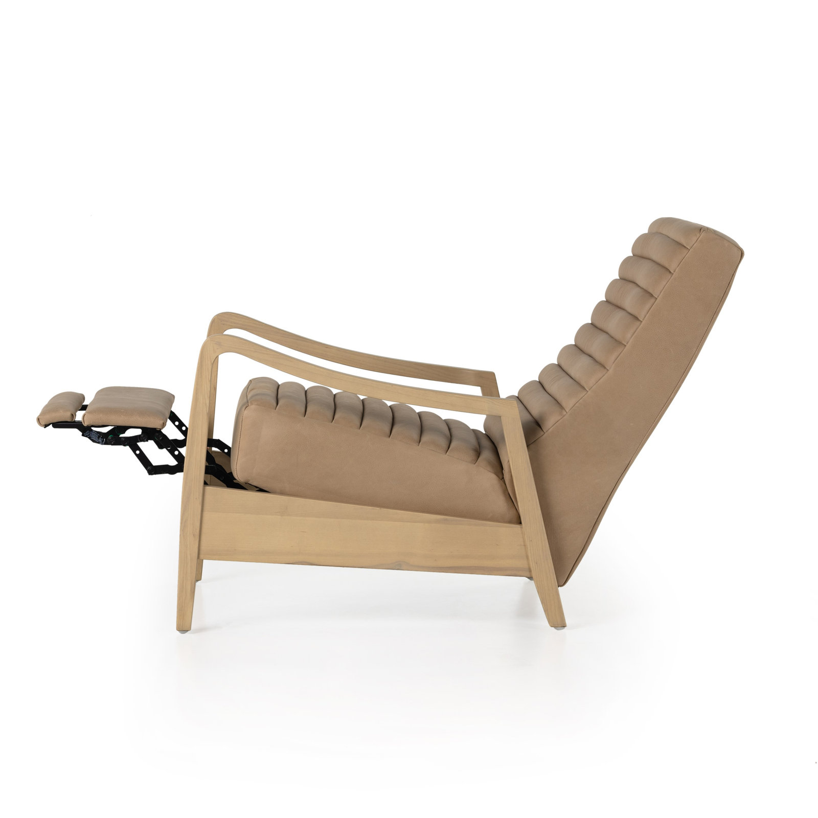Neeley Genuine Leather Recliner, Palermo Nude