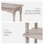 Console en bois avec rangement ouvert JFY
