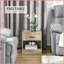 Table basse de style moderne avec rangement et ampoule HOMcom Surface facile à nettoyer