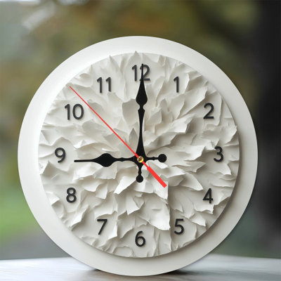 Flower Design Wall Clock