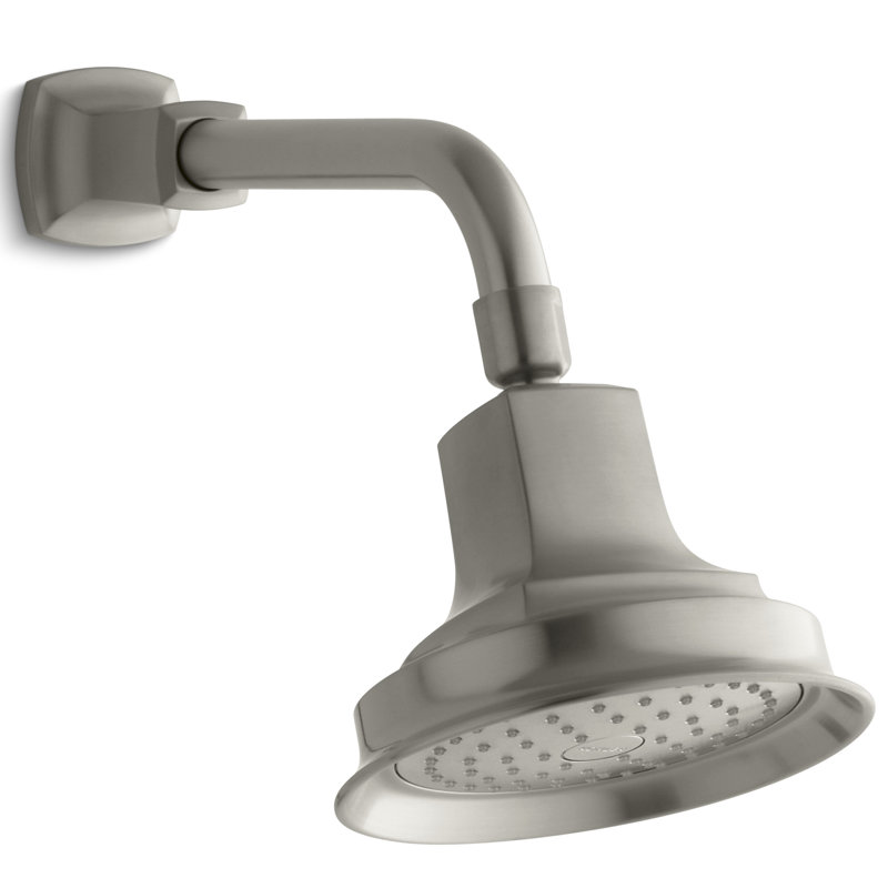 Pomme de douche fixe, Nickel brossé éclatant