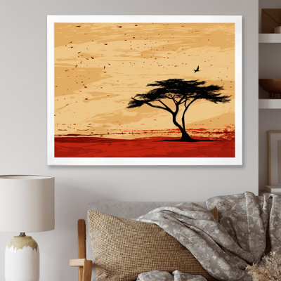 Arbre africain harmonieux 1 - Art mural africain