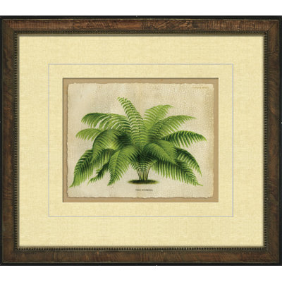 Small Crackled Horizontal Palm I Painting