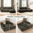 Boneless 100" Chenille Compression Sofa with Chaise, L-Shaped Furniture for Living Room-1004544768