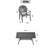 5-Piece Cast Aluminum Patio Furniture Set With Black Frame And Red Seat Cushions-1215841196-1215841193