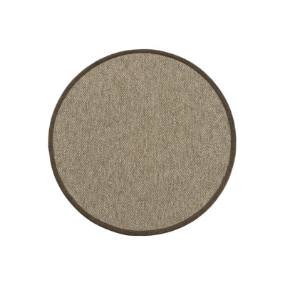 Tapis rond en sisal Leona Linen Monterey