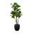 48'' Faux Elephant Ear Tree in Wood Pot