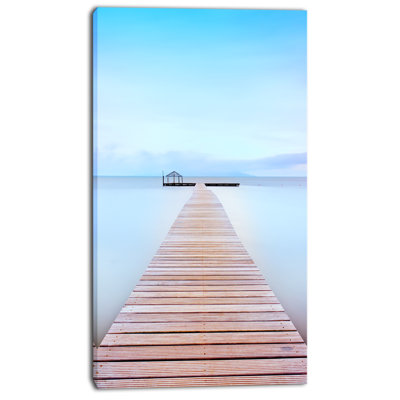 " 'Wooden Pier In Cold Atmosphere' "