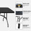 Table pliante 8 pi, table en plastique portable-870385344-870385351-870385348