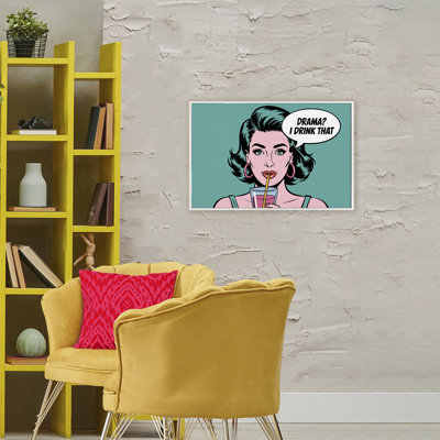 Drama I Drink That Framed Giclee, design by Andreas Magnusson