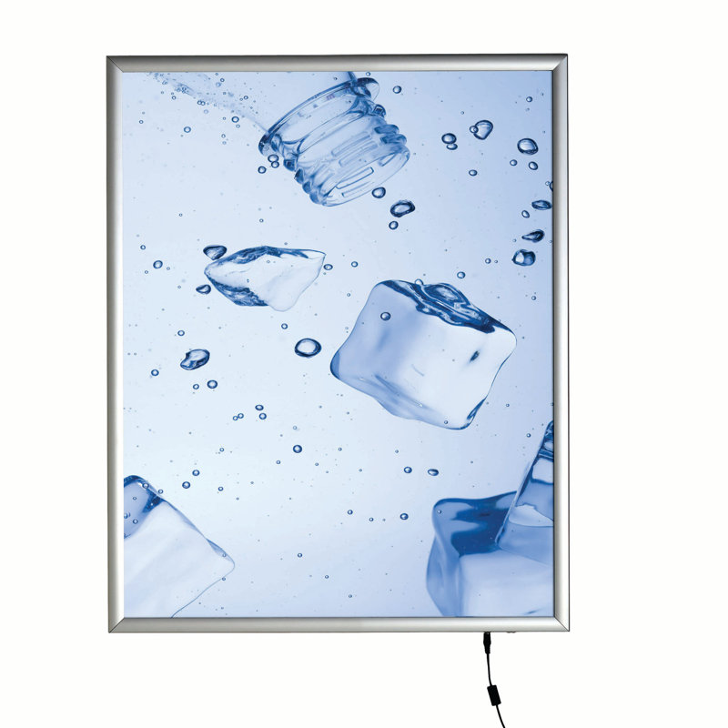 Boîte à affiche intelligente à DEL, Argent, 30 pi x 40 pi
