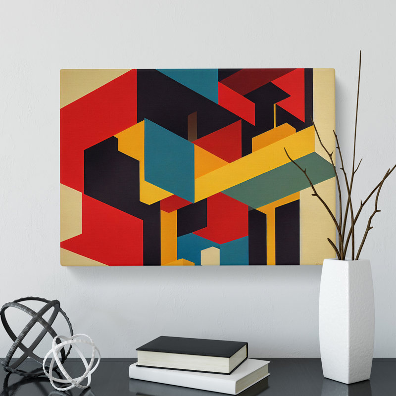 Suprematism Abstract Art Vol.5 - Wrapped Canvas, 35cm H x 50cm W x 3cm D