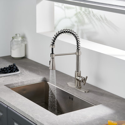 Bolden CASAINC 1.8 GPM Britt Commercial Style Pull Down Single Handle Kitchen Faucet