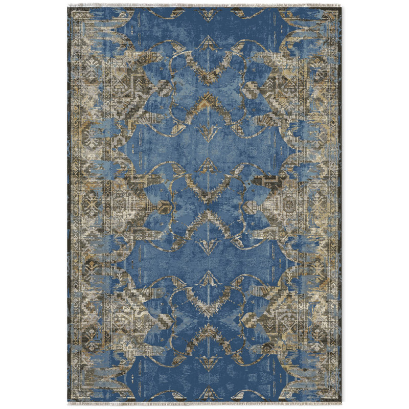 Xaviour Abstract Indoor / Outdoor Rug, Runner 6'7" x 14'10"