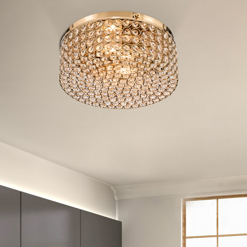Westerfield 2 - Light Sputnik Crystal Flush Mount, Gold