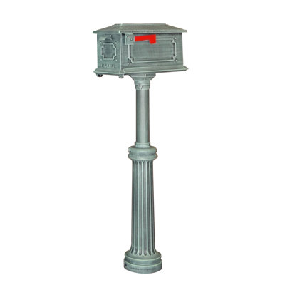 Kingston Aluminum Post Mounted Mailbox
