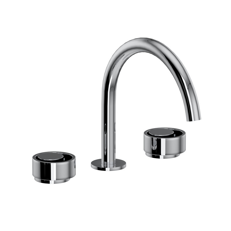 Eclissi™ Widespread Bathroom Faucet with Drain Assembly, Polished Chrome