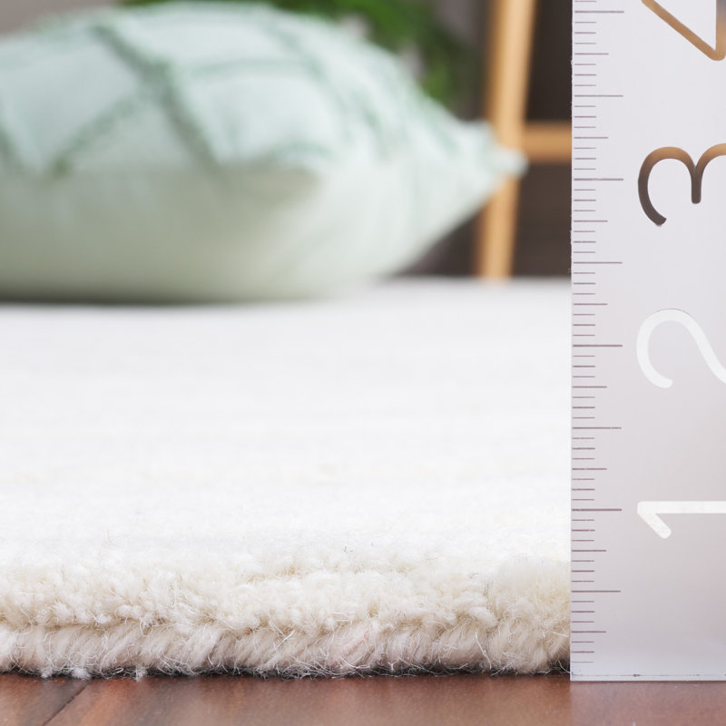 Rodeo Drive Hand Tufted Wool/Cotton Abstract Rug in Ivory, Rectangle 8' x 10'