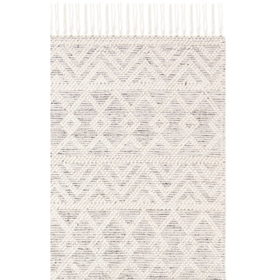 Natura Hand Loomed Wool/Cotton Southwestern Rug in Beige