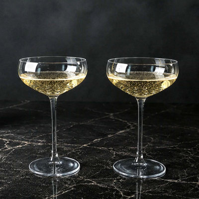 Alba Champagne Coupe Glasses, Set of 2