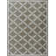 Tapis Manhattan à motif géométrique de feuilles en treillis, lavable à la machine, gris/brun/crème-1686425184-1686425198