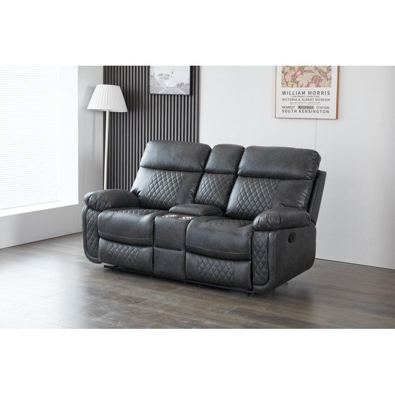 Canapé inclinable de 72,8 po Billington, Gris
