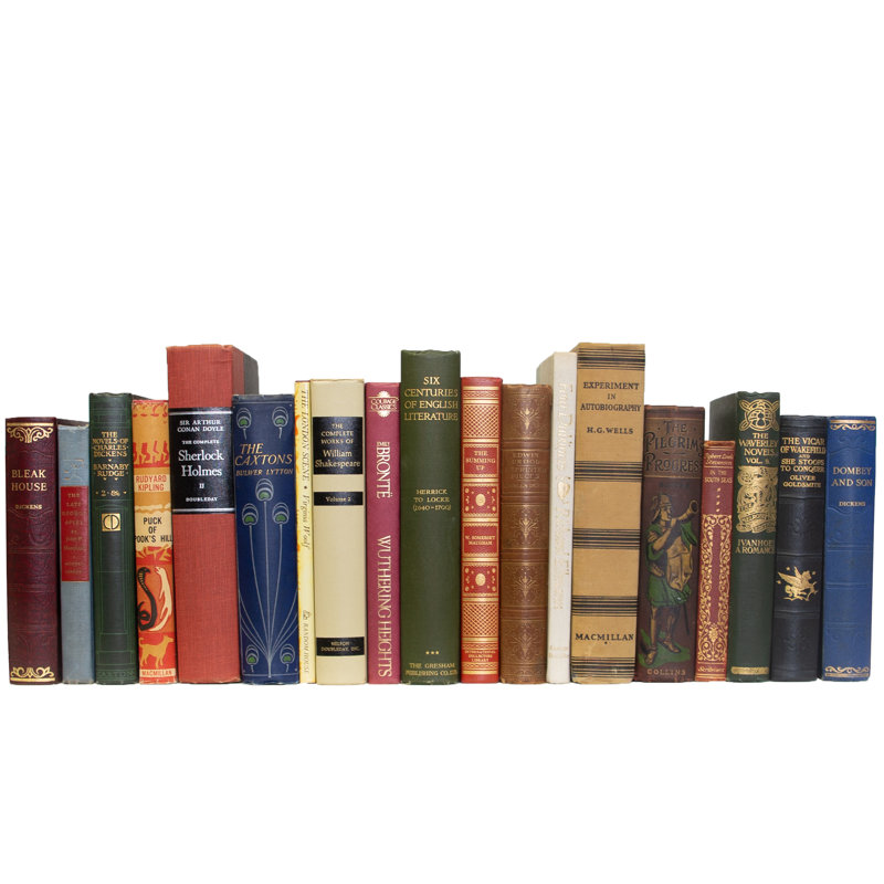 Decorative Books - Vintage British Classics Books - Subject Books By The Foot