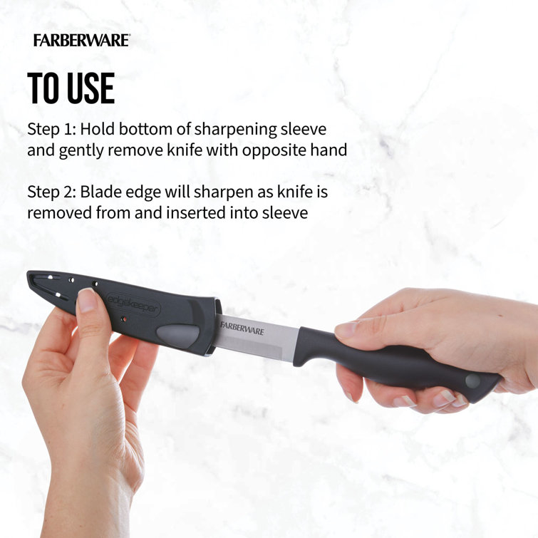 Farberware Edgekeeper Black Tabletop Knife Sharpener 