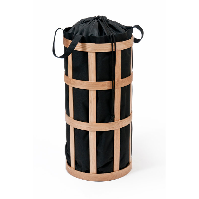 Wood Laundry Basket, Brown