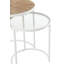 Beby Glass Top C Table Nesting Tables