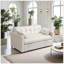 Canapé-lit, canapé-lit escamotable en velours 3 en 1 avec accoudoirs, poches de rangement et 2 coussins, dossier réglable, canapé-lit pour le salon, lit variable dans la chambre à coucher