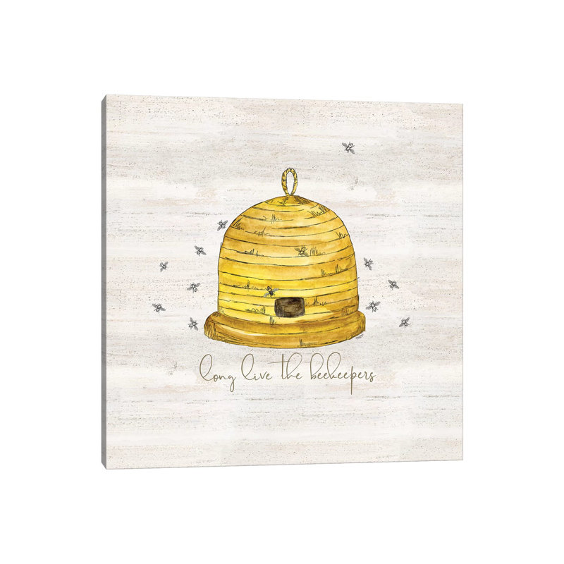 Bee's Life VII-Beekeeper by Tara Reed - Painting on Canvas, Wrapped Canvas, 66.04cm H x 66.04cm W x 3.81cm D