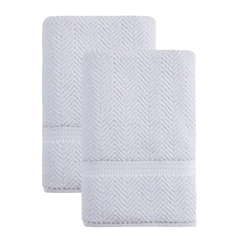 Vandewa Luxury Turkish Cotton Bath Sheet Set, White, Bath Towel - 2 Pack