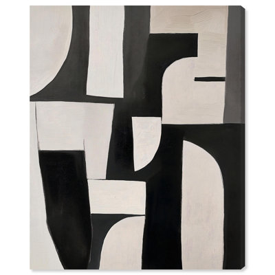 «Curvilinear Contrast II», reproduction d'art sur toile par Art Remedy