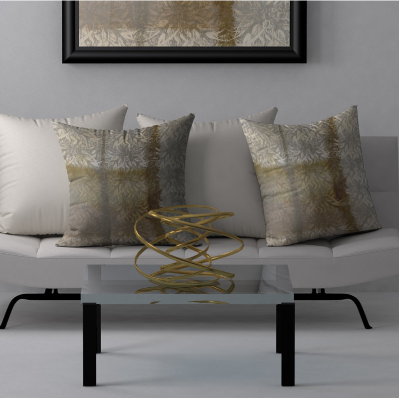 Abstract Reversible Throw Pillow, 20" x 20"
