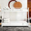 Lit superposé simple au-dessus de simple de 76 pouces pour enfants, structure stable renforcée avec barrières de sécurité complètes et échelle intégrée, conception sécuritaire pour les enfants pour un dortoir de chambre à coucher-675336686
