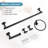 Matte Black Bathroom Hardware Set 5 Pieces